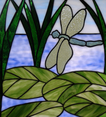 Dragonfly Lilies and Water