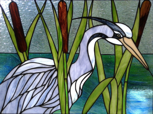 Heron in Reeds
