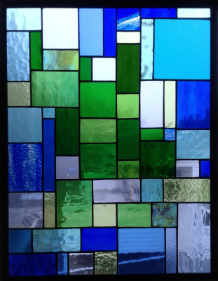 Blue green grid - 2024