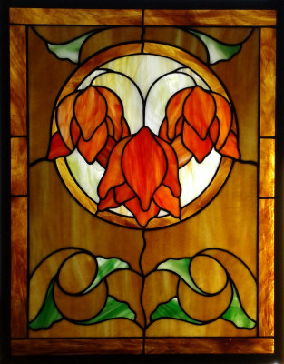 Amber Drooping Flowers